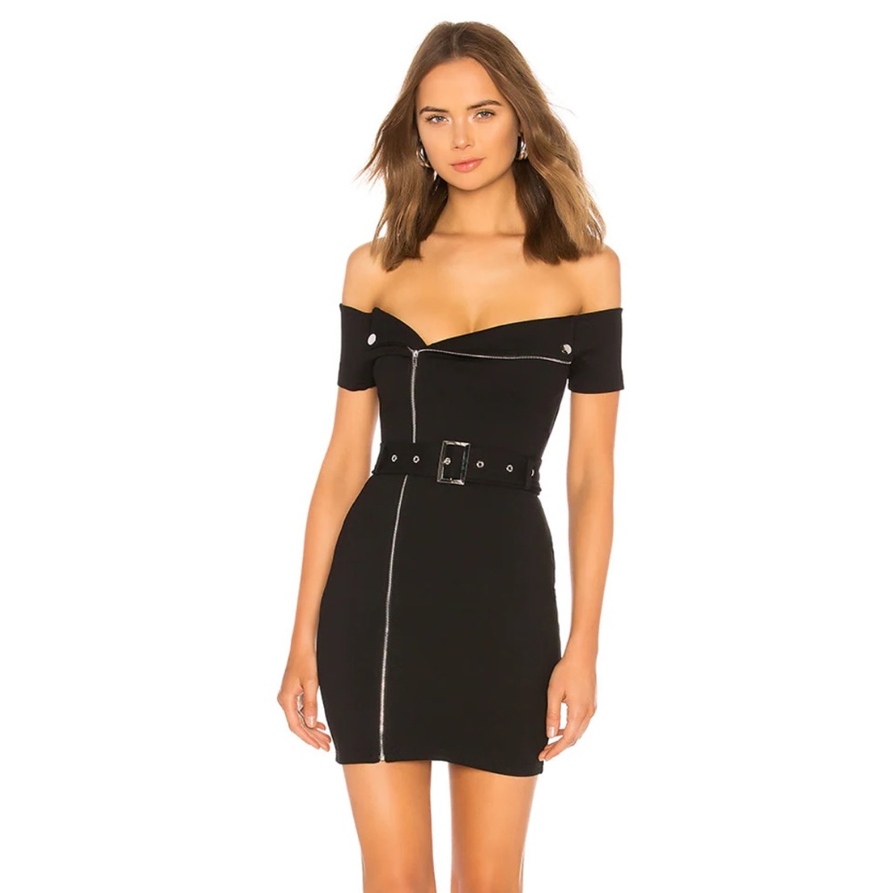 Superdown Revolve Black Dress
